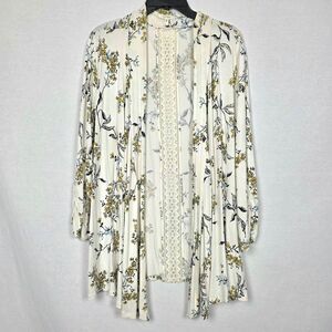 Maurices Floral Lace Back Cardigan XL